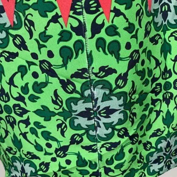 J. Crew Womens Shift Dress Geometric Multicolor Size 6 Short Sleeve Zip Silk - Picture 3 of 11